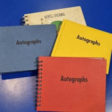 Autograph book owner gets a surprise